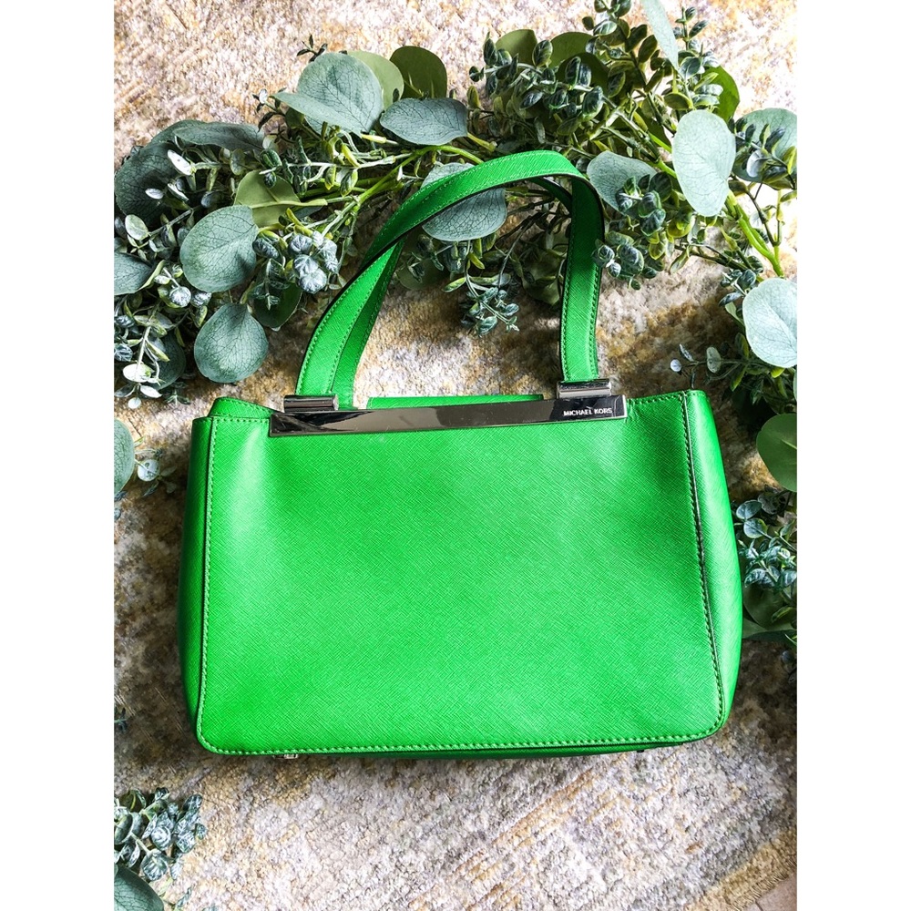 Michael Kors Green Handbag with Shoulder Strap